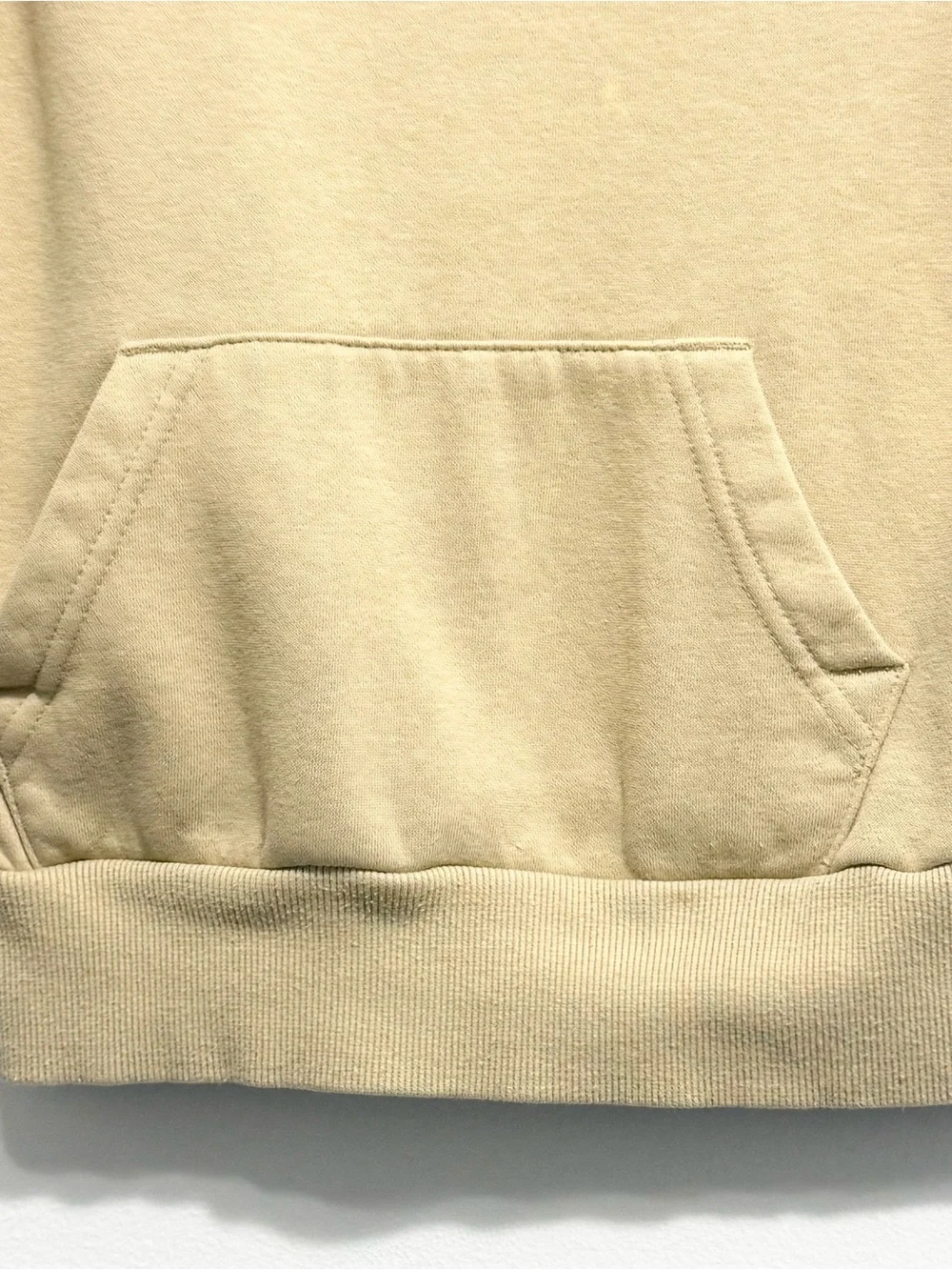 CONVERSE Kids Beige Fleece Lined Hoodie Logo Sweatshirt Size S 8-10
